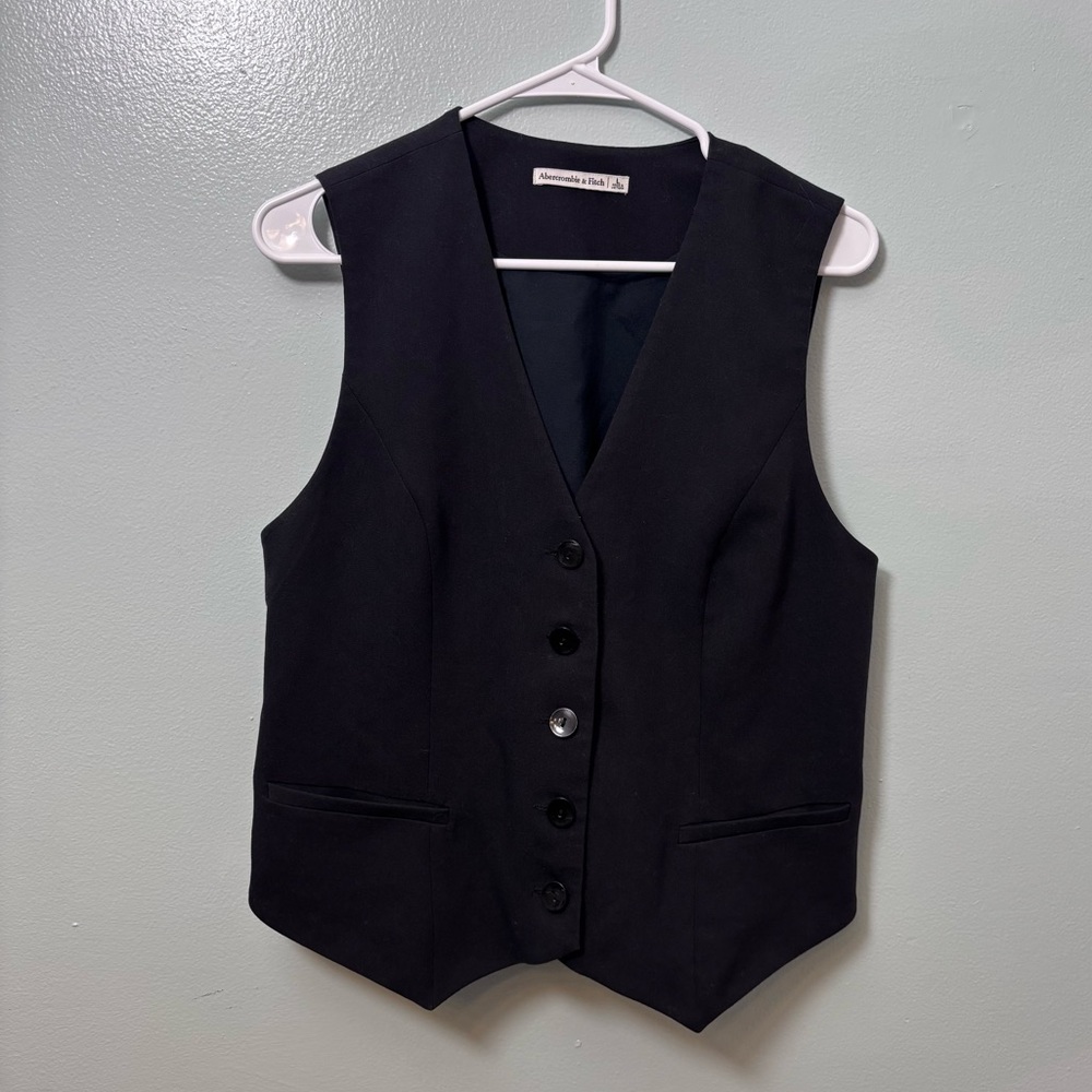 Abercrombie & Fitch black size large vest